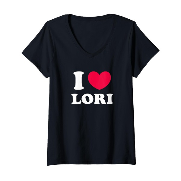 Womens I Love Lori V-Neck T-Shirt