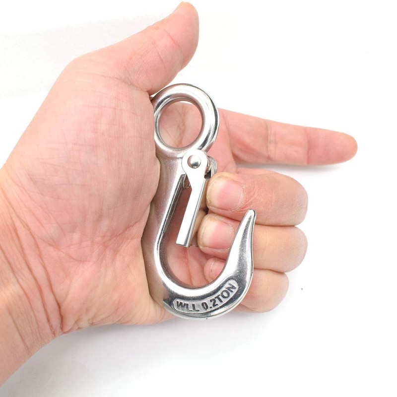 Alele Grab Hooks,Slip Hooks,304 Stainless Steel Lifting Hook Rigging Accessory,440