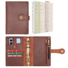Wonderpool Ring Binder Notebook A6 Refillable Leather Diary Organiser Binder