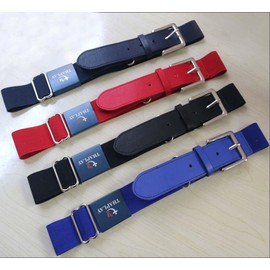 Thaplay Cinturón de béisbol/softball de tamaño ajustable para hombres y jóvenes, Azul, Large