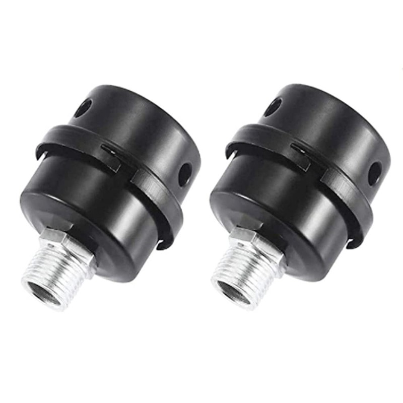 2 Pcs Air Compressor Silencer Filter Metal Air Compressor Intake
