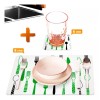 CL Juego 6 Manteles Para Mesa Con Portavasos De Fácil