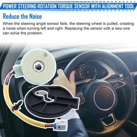 CL8Z3F818A CL8Z-3F818-A Steer.ing Sensor Compatible with F.ord Escape Mercury Mariner 2008 2009 2010 2011 2012,White