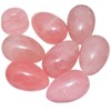 mookaitedecor Rose Quartz Crystal Egg Oval Ball with Stand, Gemstone