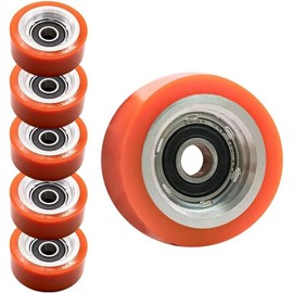 KOLEOLL 6 Pack 70298701P Roller And Seal Kit Compatible with HUEBSCH Speed Queen IPSO Dryer Support Roller Bearing 70568201 AP6240652 70052601 70052601P