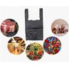 Premium Black Plastic Bags for grocery - 20" x 10"