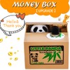 HmiL-U Panda Stealing Money Bank, Piggy Bank for Kids, Coin