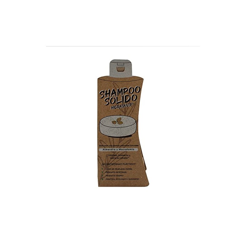 Arbol Verde Shampoo Sólido en Barra Natural Hidratante con Almendra