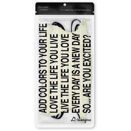 D.masque Off-White x Blue Gray For Ladies', Cuts 99% Virus Splashes, 3-Layer Non-woven Fabric, Design Mask, Pack of 5