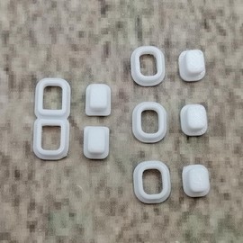 ULEIVA Ersatz Power Knopf 5X Weiss kompatibel mit Garmin Etrex Power Button GPS Fahrradcomputer Ersatzteil Reparatur (Weiss)