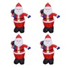 Christmas Inflatable Lights Blow Up Santa Gift Box with Bright