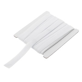 MECCANIXITY 1/2 Inch Double Fold Bias Tape Continuous Bulk Cotton Bias Tape for Sewing Seaming Quilting Hemming Binding Crafts (White 6 Yards)