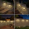 Gardsee Solar Fence Lights 6 Pack Solar Deck Lights Waterproof