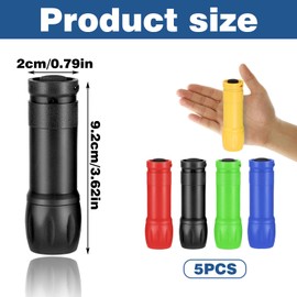 XZSKD 5PCS Kids Torch,Small Torches,Mini Flashlight,Mini Torches Led Super Bright with 9 LEDs,Pocket Torch with Suitable for Camping, Hiking, Daily Outings, Night Trips.
