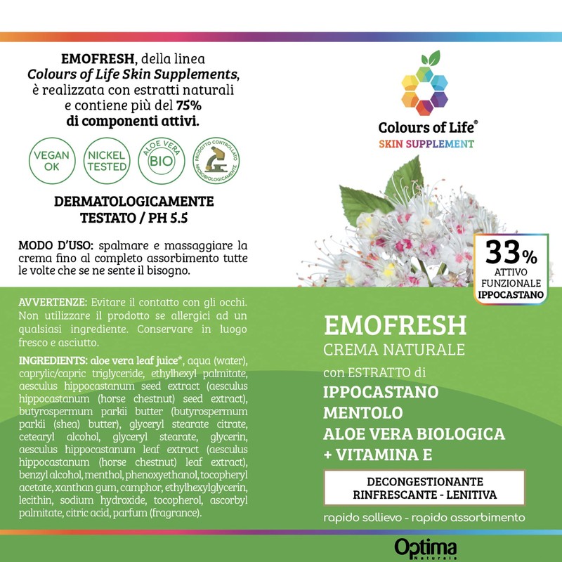 Optima Naturals Colours Of Life Emofresh Cream 33% Revitalising Special