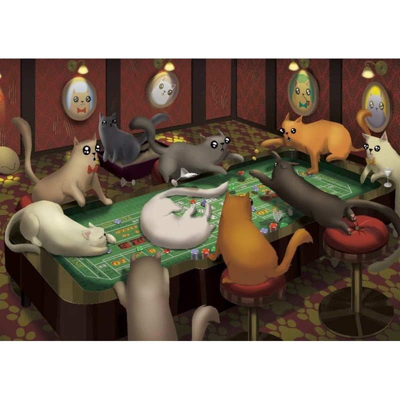 Exploding Kittens PCRAPS-1K-6 Cat Puzzle, Multi