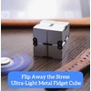 Mogico Premium Aluminium Infinity Cube, Metal Fidget Toy for Stress