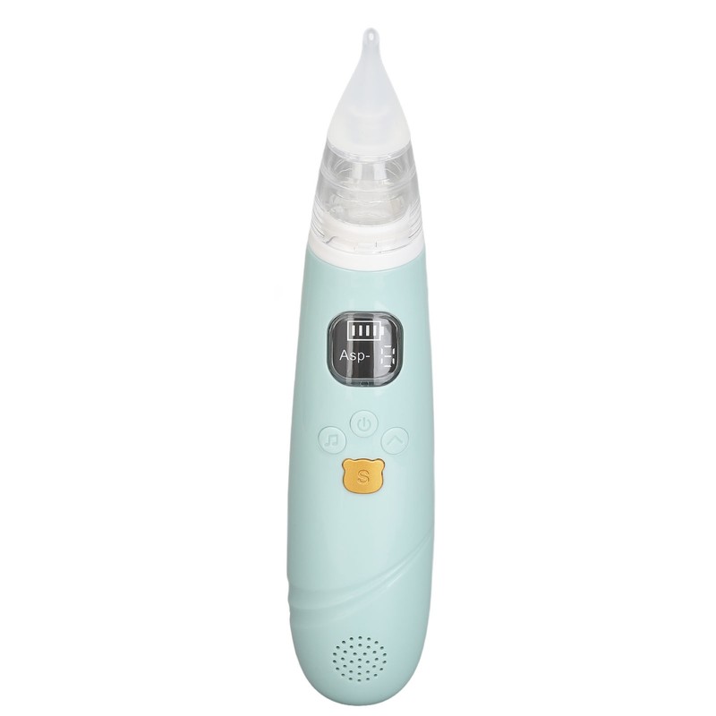 Electronic Infant Nose Aspirator Adjustable Suction Level Music Light Soothe