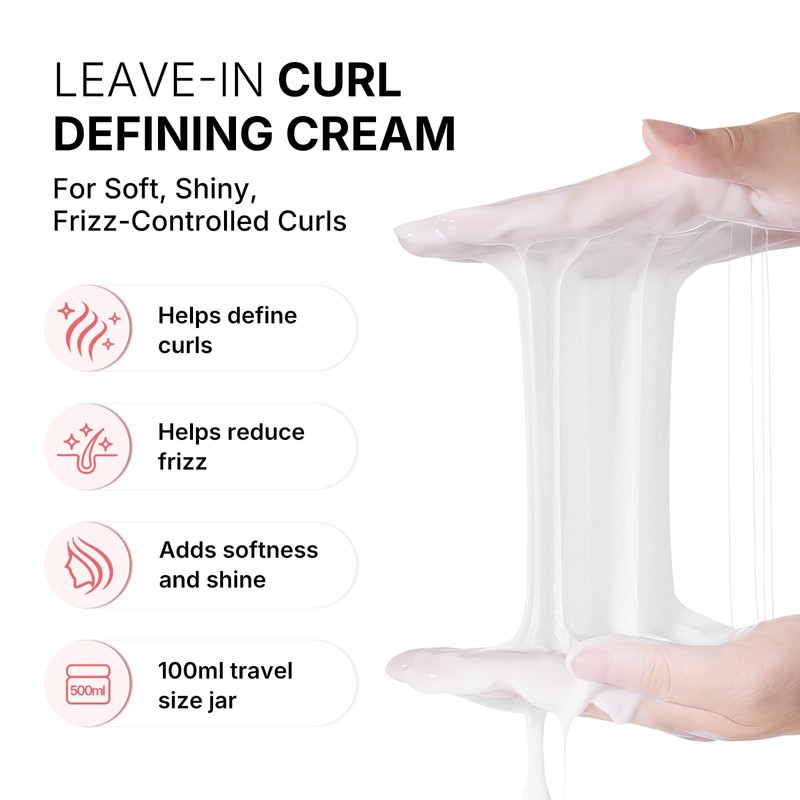 Karseell Curl Defining Cream for Wavy, Curly and Coily Hair,