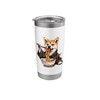 Dog Ramen Kimono Artwork Japanese Noodles Dog Ramen Bowl Stainless