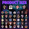 70 Pcs Neon Mushroom Holographic Stickers for Kids, Waterproof Vinyl
