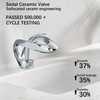 Bathroom Faucet Waterfall Round Single Handle One Hole Vanity Basin