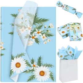 35 Sheets Tissue Paper for Gift Bags, 19.5"x13.6" Floral Tissue Paper Art Crafts Gift Tissue Paper Bulk for Packing Wedding Bridal Shower Birthday Holiday Party Decor