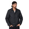 WenVen Men's Washed Cotton Safari Jacket Canvas Windbreaker Coat (Grey,
