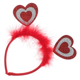 Ipetboom Valentines Day Heart Headband for Women Fancy Hair Accessories with Romantic Design for Weddings Proms Photoshoots Comfortable Classic and Versatile Hair Dress Up Headband