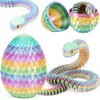Joycabin 3D Printed Snake Toy, Easter 3D Printed Dragon Egg