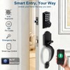 UMIKSMART Smart Keypad Door Lock with Handle, Tuya WiFi App