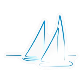 Spreadshirt Sailing Sailing Boats Sea Stickers Max. 10 x 10 cm 10 x 10 cm Transparent Glossy