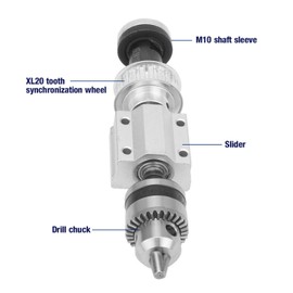 Unpowered Drill Spindle, Unpowered Spindle, Stable 0.005 mm, Good Accuracy Steel, Practical for Table Saws for DIY Table Drill, Table Mills