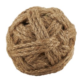 Deco 79 Jute Rope Handmade Woven Decorative Ball Orbs & Vase Filler, Set of 3 6", 5", 4" W, Brown