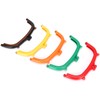 5Pcs Purse Frame Semicircle Candy Colors Curved Plastic DIY Bag