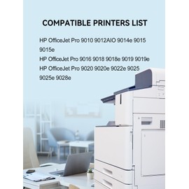 PRINPUSE 962XL Ink Cartridges Black Replacements for HP 962 XL 962XL Black Ink Cartridges for HP Officejet Pro 9010 9020 Series 9015 9016 9018 9020 9025 Printer (2 Pack)