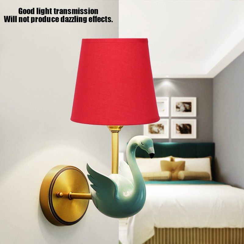 6Pcs Lampshade Modern Simple Cloth Art Inner Film Pendant Wall