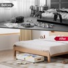 Yecaye Under Bed Storage with Wheels 2Pack, 70L Larger Capacity
