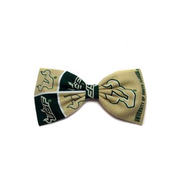 Sports Themes Hair Bow Collection (Alligator Clip, USF Bulls/Gold)