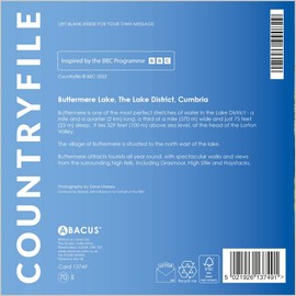 Abacus Cards General Male/Female Blank/Birthday Card - Reflected Trees, Buttermere, The Lake District - Eco-Friendly & Recyclable - From the BBC Countryfile Range