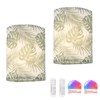 Shenmoyl Adhesive Battery Operated Wall Sconce Set of 2, 5000