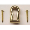 Polish Brass Keyhole Insert cover thread escutcheon antique vintage key