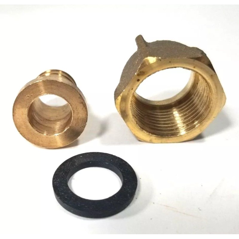 Generic 5/8" PEX Water Meter Coupling, LEAD FREE Brass, 5/8"