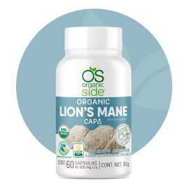 Lions Mane Melena de León Orgánico 60 Cápsulas | Suplemento Natural para Concentración y Memoria