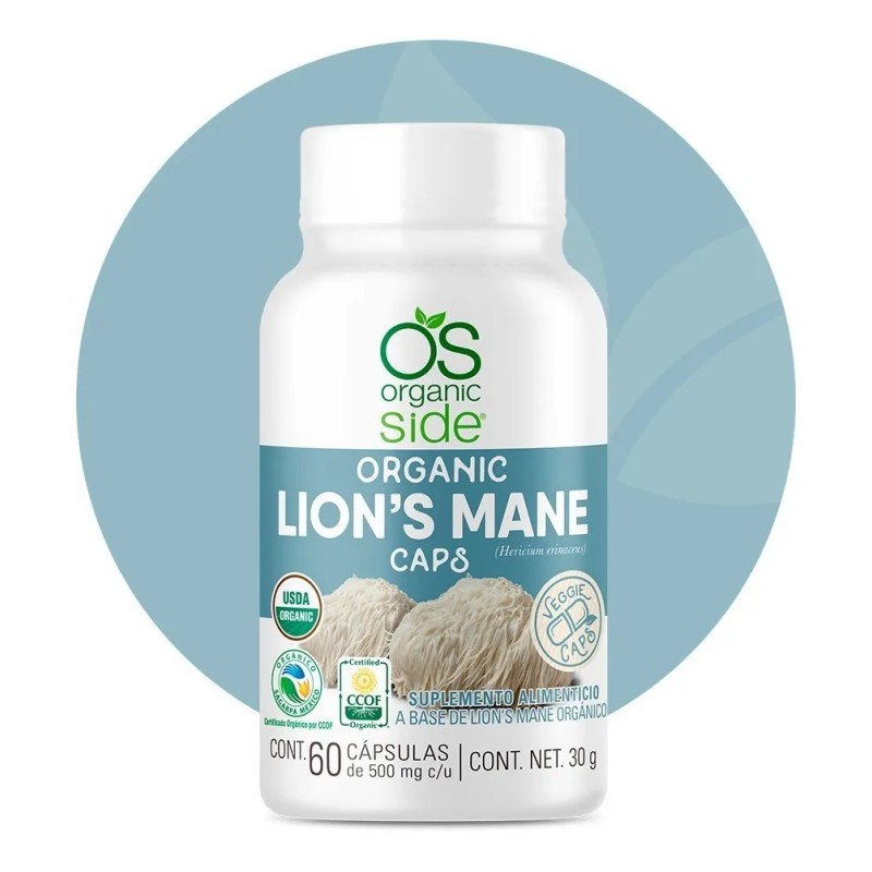 Lions Mane Melena de León Orgánico 60 Cápsulas | Suplemento