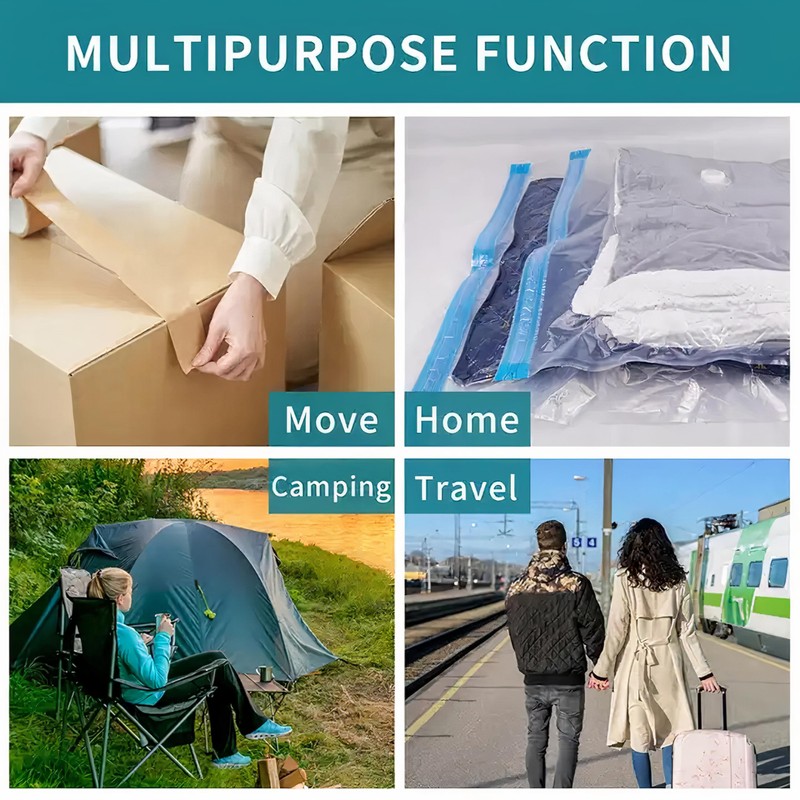Hyper Cover Vacuum Storage Bag Kit (Small, 8pcs) - Space