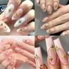 400pcs Gold Silver Star Nail Charms Metal Stars Nail Art