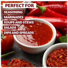 Eastanbul Aleppo Pepper, 2.82oz, Aleppo Pepper Flakes, Ground from Turkey, Pul Biber for Mediterranean & Middle Eastern Dishes, Crushed Turkish Red Biber Flakes, Delicious Chili, Vegan, Gluten Free
