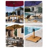 JOINHOM 42lbs Patio Umbrella Base with Wheels - Heavy Duty