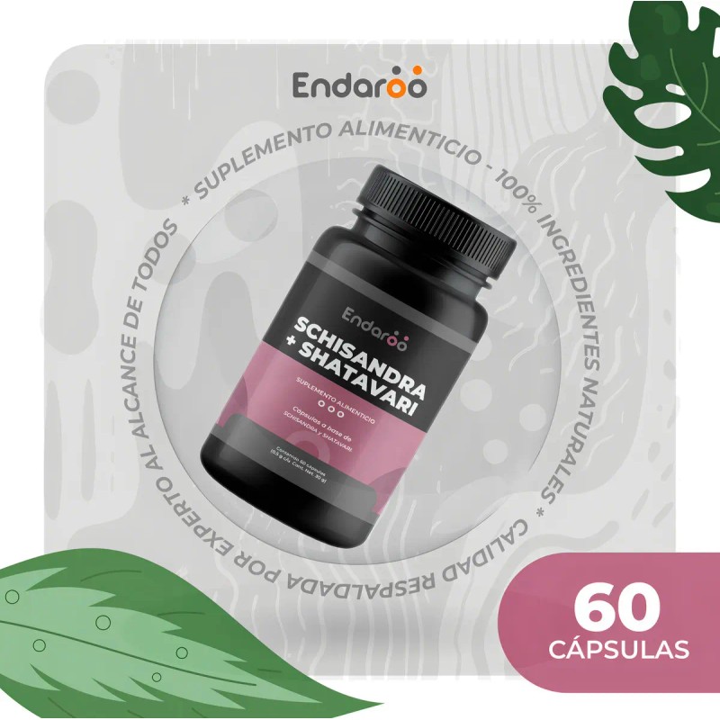 Schisandra Shatavari 500 Cápsulas Naturales